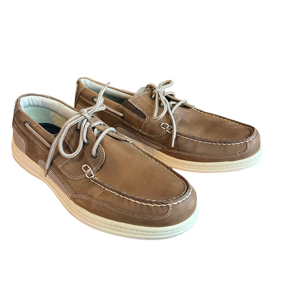 Dockers Men's Beacon Boat Shoe Dark Tan Size Mens 13M LIKE NEW